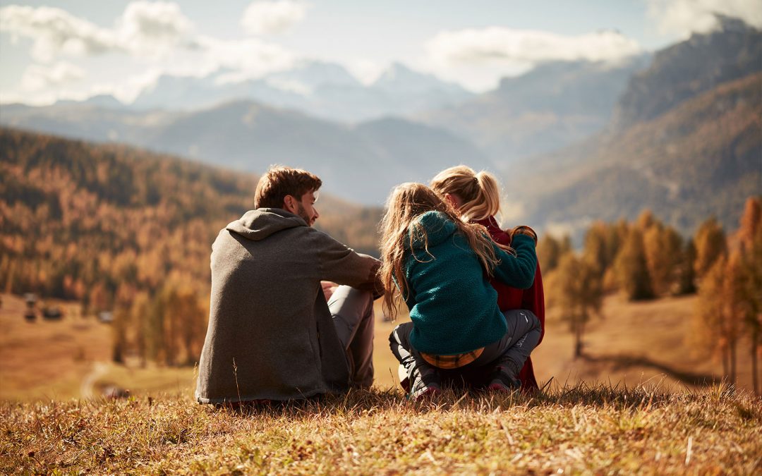 Goldener Herbst in den Dolomiten